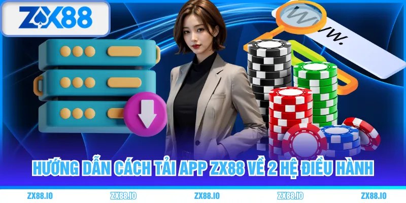 Hướng dẫn cách tải app ZX88 về 2 hệ điều hành