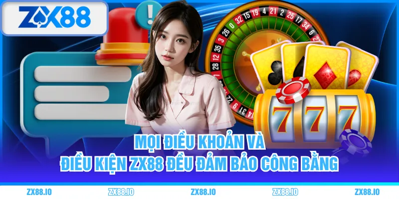 Mọi điều khoản và điều kiện ZX88 đều đảm bảo công bằng